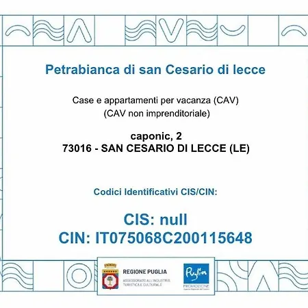 Vakantiehuis Petrabianca Di San Cesario di Lecce
